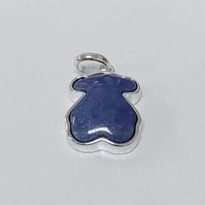 TOUS Pendant Charm Silver New Color Pendant with Dumortierite for Necklace